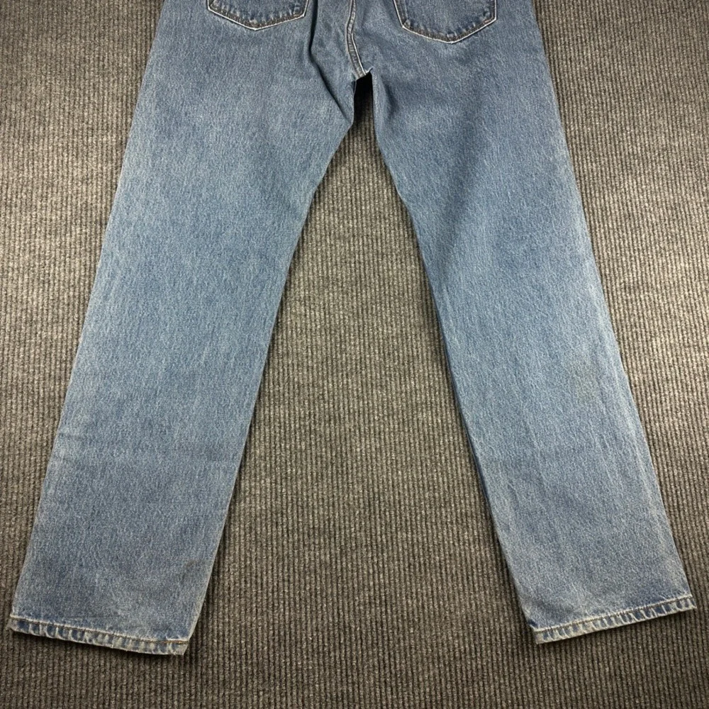 Levis 505 Regular Fit Straight Leg Jeans Mens 38x34 Medium Wash Blue Denim